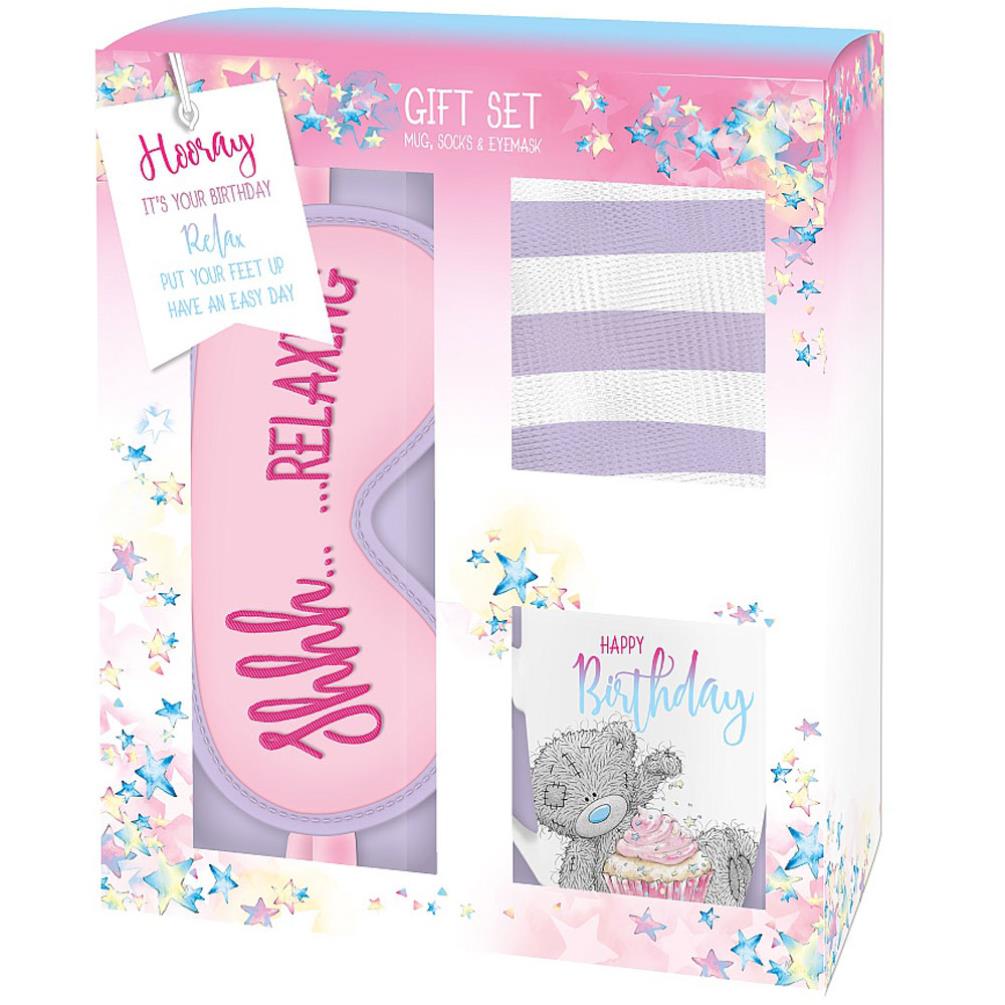 Birthday Mug, Socks & Eye Mask Me To You Bear Gift Set Extra Image 1